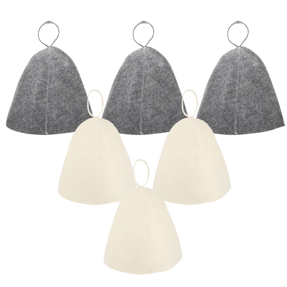 APL 6 Pezzi Cappellino Sauna Cappa Sauna In Feltro Cappello Sauna Riutilizzabile