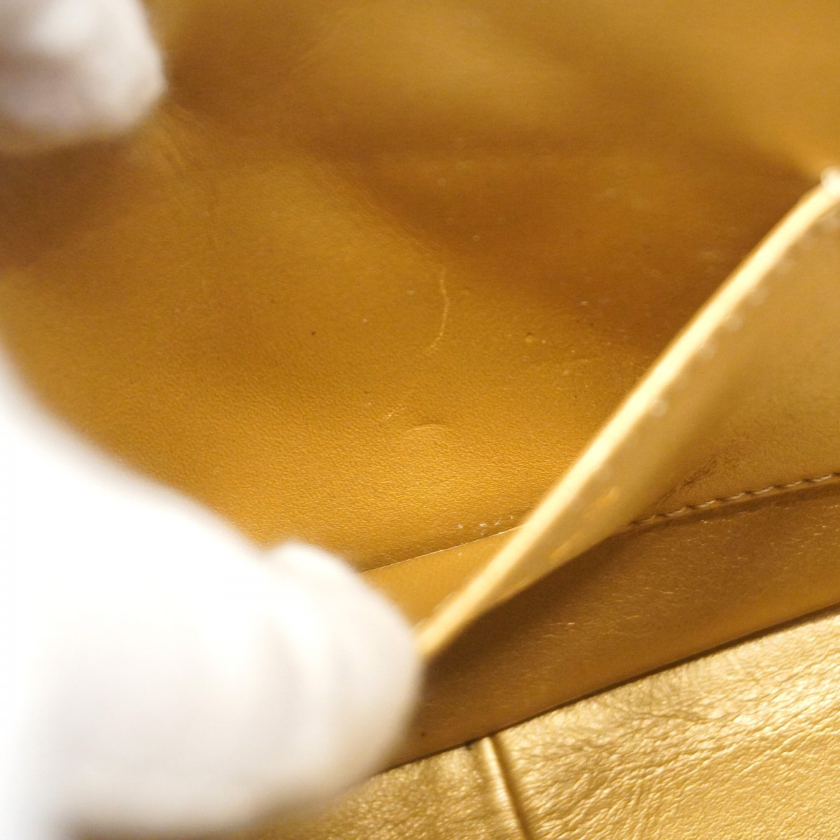 Auth [6ba1559] CHANEL Shoulder Bag Matrasse ChainShoulder Lambskin Black Gol... thumbnail 10