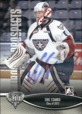 Eric Comrie Signed Auto 2012-13 Heroes & Prospects 3D card Tri City Americans