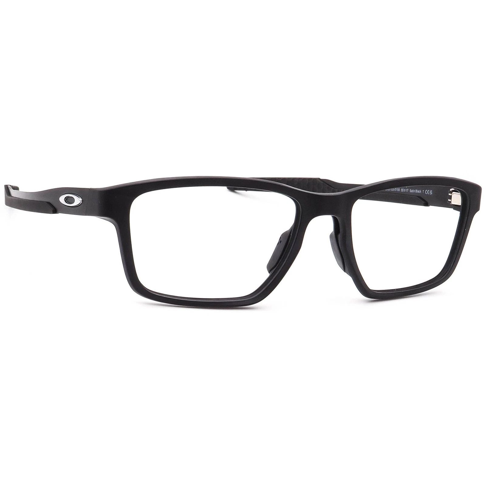 Oakley Men's Eyeglasses OX8153 0155 Metalink Satin Black Square Frame 55[]17 136