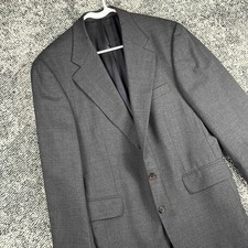 Ralph Lauren University Polo Club Blazer Mens 42R 100 Wool Gray