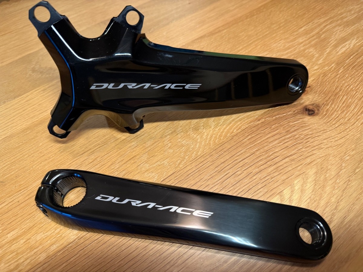 新品 Shimano DURA-ACE 170mm FC-09 Shimano Dura-Ace FC-09 2 x 11 or 12 Speed Crankset 172.5 mm