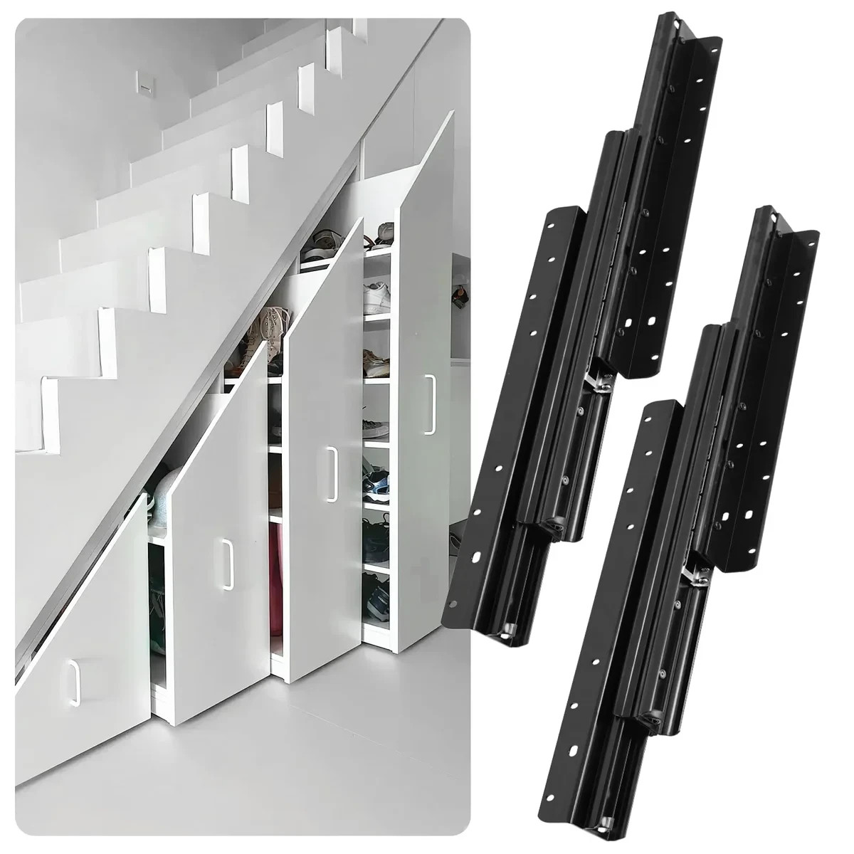 260lb Heavy Duty Full Extension Rails