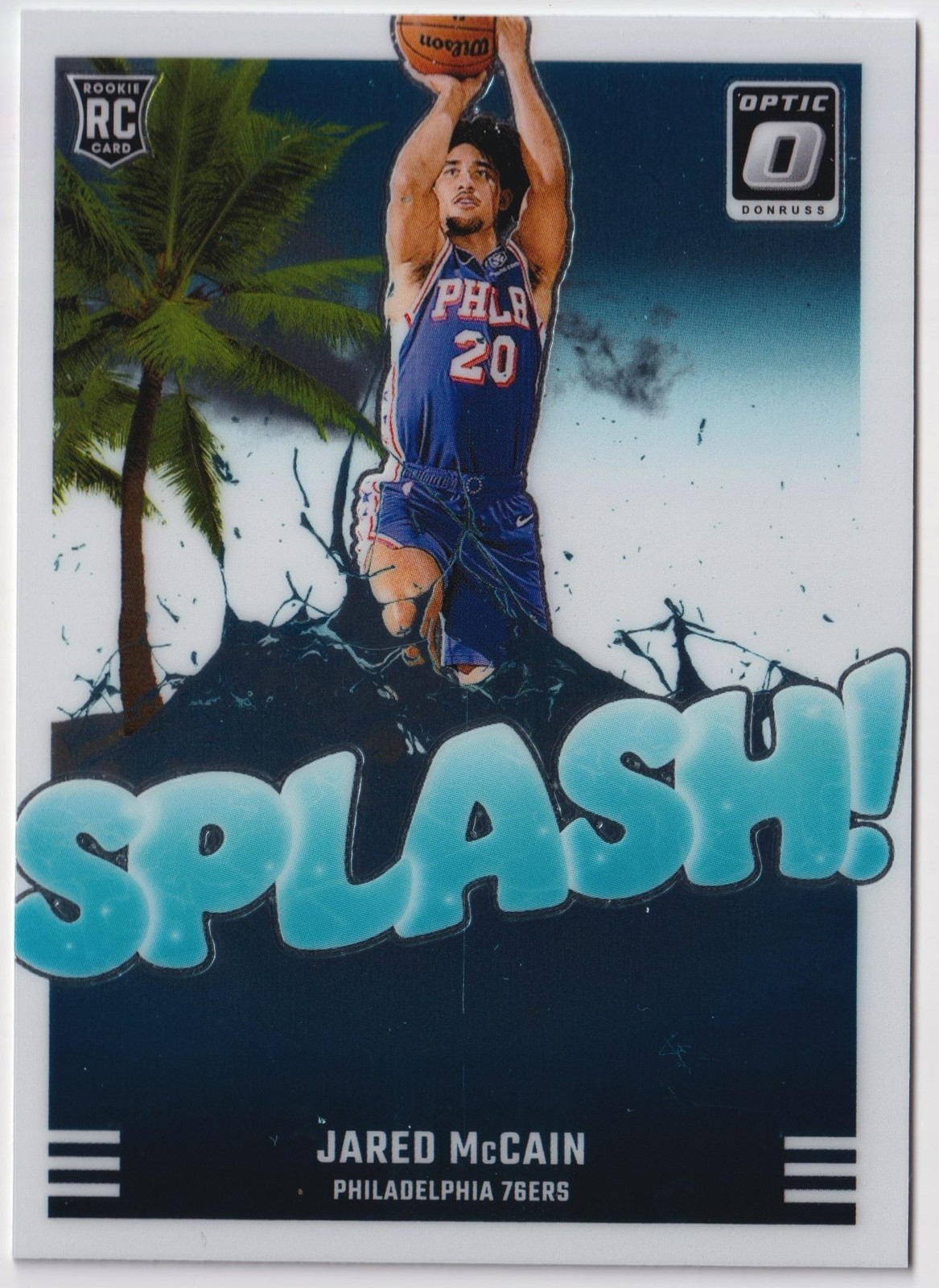 2024-25 Donruss Optic #3 Jared McCain Splash! Philadelphia 76ers