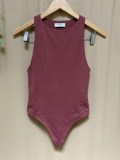 New Babaton Contour sleeveless thong snap top Bodysuit S Meave