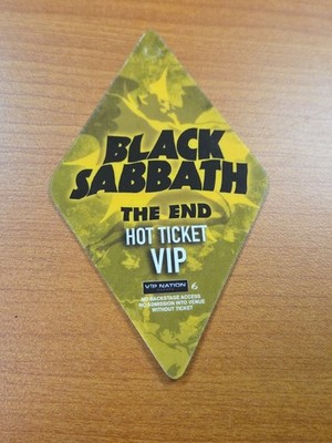 Black Sabbath 2016 The End Tour VIP UNUSED HOT TICKET Limited