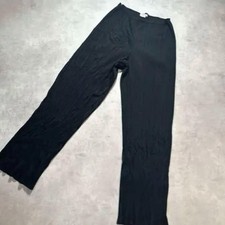 Issey Miyake Pleats Please Size 3 Black Wide-Leg Pants Used
