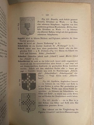 Kritisches Wörterbuch der Heraldischen Terminologie mit 322 in den Text gedruckt