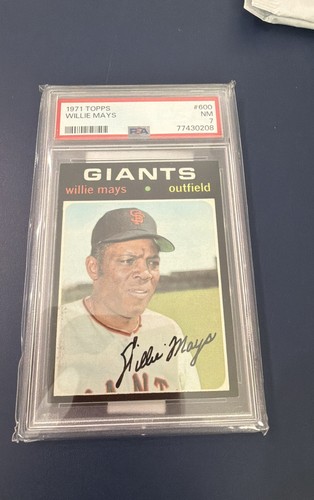 1971 Topps - Willie Mays #600 (PSA 7)