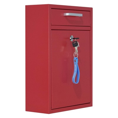 Locking Mailbox Wall Mount - Galvanized Steel Mailbox with Keys for Outdoor -...
