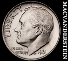 1961 Silver Roosevelt Dime - Lustrous Choice Gem Brilliant Uncirculated #i4759