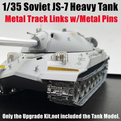 1/35 Soviet IS-7 Tank Metal Track Links w/Metal Gun Barrel for Trumpeter 05586