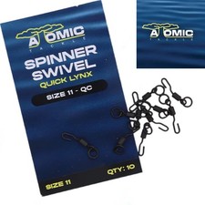 Atomic Tackle Quick Lynx Spinner Rig Swivel - Carp Fishing Rig Making Size 8/11