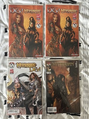 Devi/Witchblade #1 Regular & Variant Covers 2008 Virgin Comics Top Cow