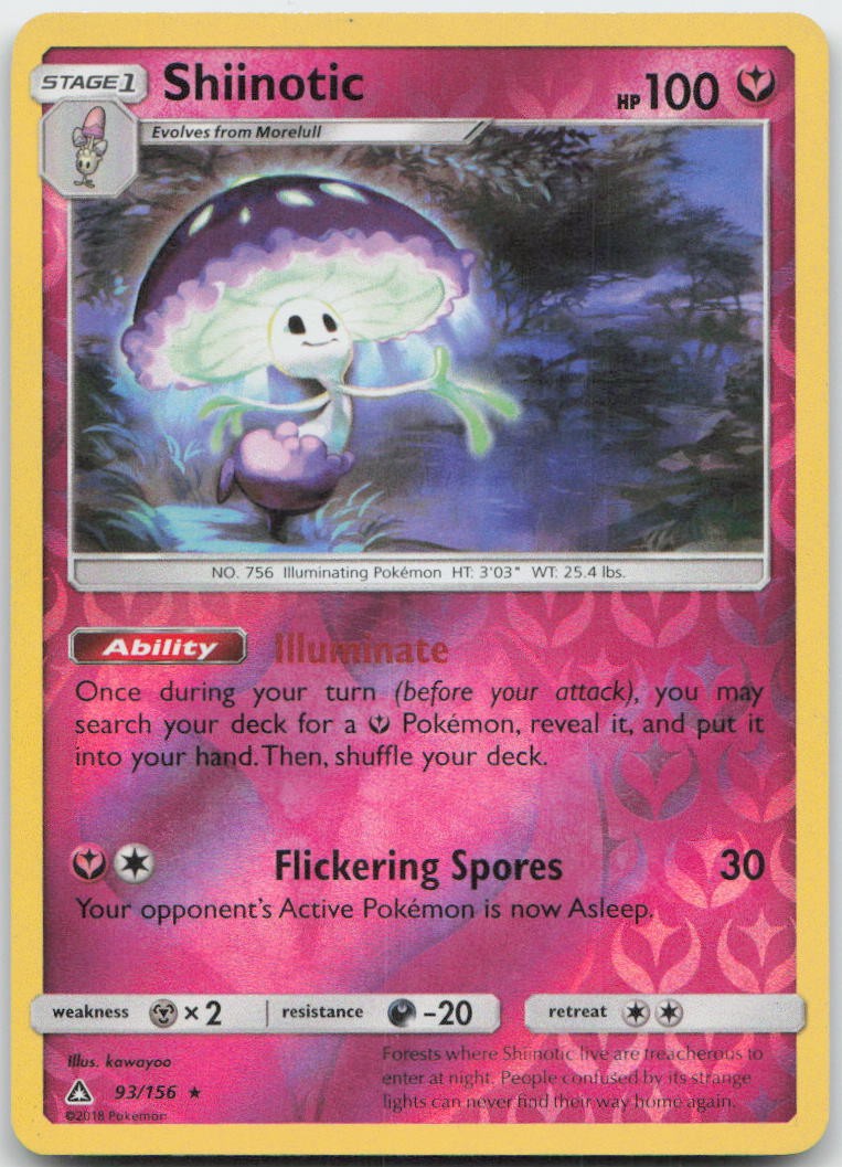 Pokemon : Shiinotic Ultra Prism 93/156 : R Reverse Holo