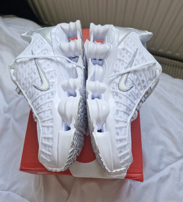 Nike Shox TL Herren Sneaker Weiß Low Top Schnürung EU 40 US 7 UK 6