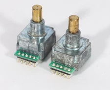 (Lot of 2) Tosoku RE21NS25CH16R Optical Rotary Encoder with Switch
