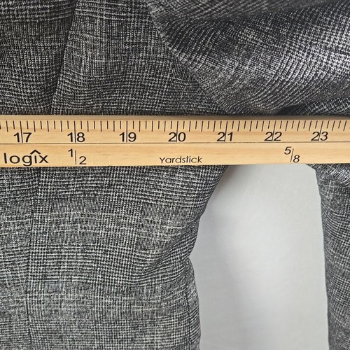 Kasper Women's Grey Glen Plaid Two Button Pants Suit Sz 16P - Picture 7 of 12