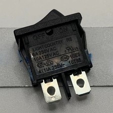 1 Pc LIGHT COUNTRY R6 Automatic Reset Slim Rocker Switch 2 Pins 2 Positions