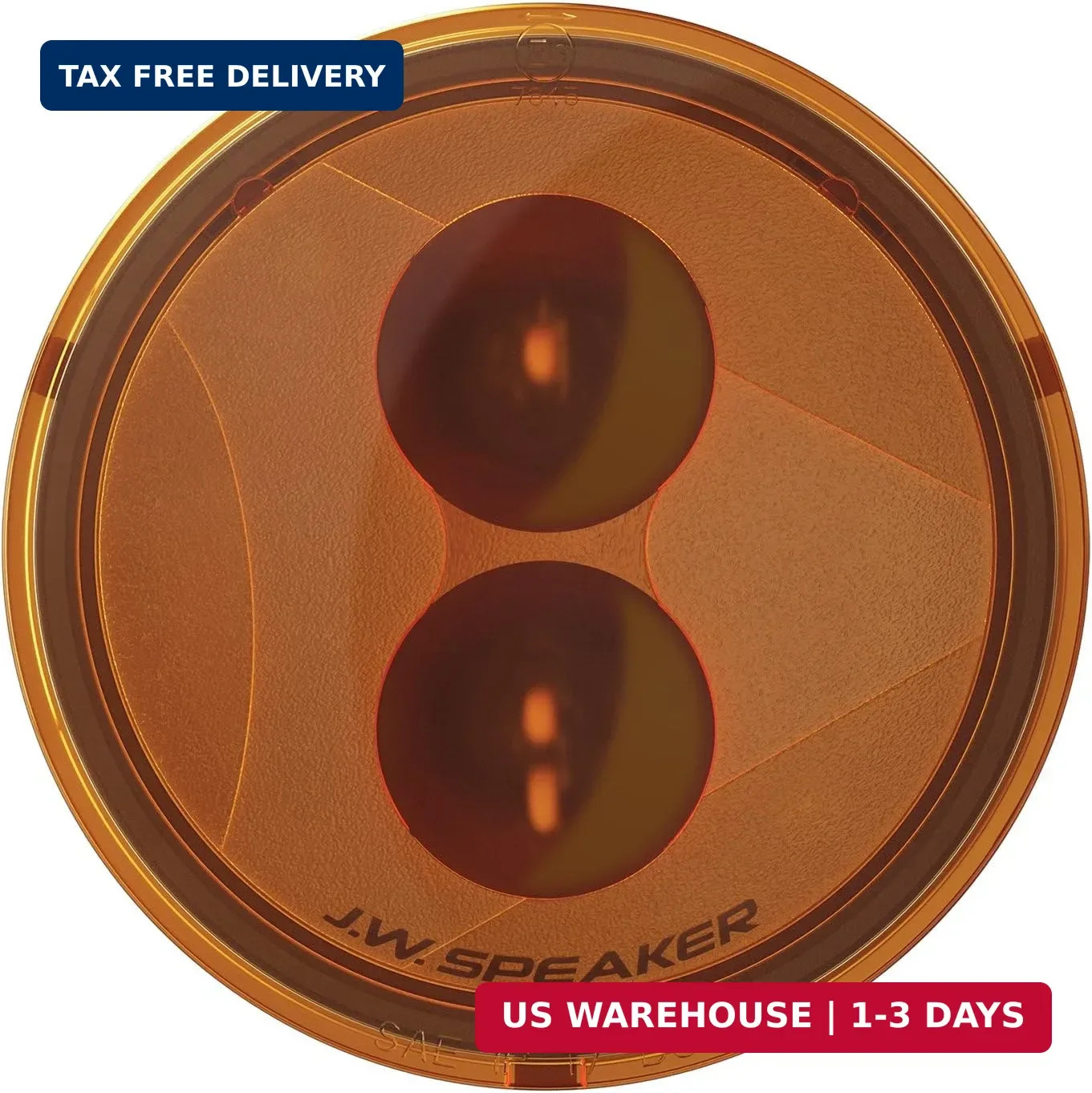 J.W. Speaker 0346483 Model 239 J2 12V DOT/ECE LED Round Turn Signals with Amber