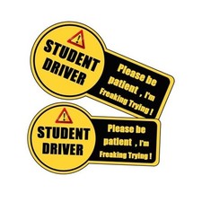 Please Be Patient Student Driver Magnet for Car Extra Large 9.8"x 5.3"