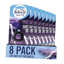 AUTO Air Freshener, Odor-Fighting Automotive Vent Clip Scent, 8 Midnight Storm