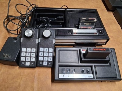 Colecovision W/Atari Expansion Module #1  & games - WORKING