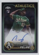 2024 Topps Chrome Rookie Auto Angel Felipe #RA-AF Auto n0c