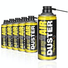 Oputec 6x 400ml Druckluftspray Air Duster Dru...