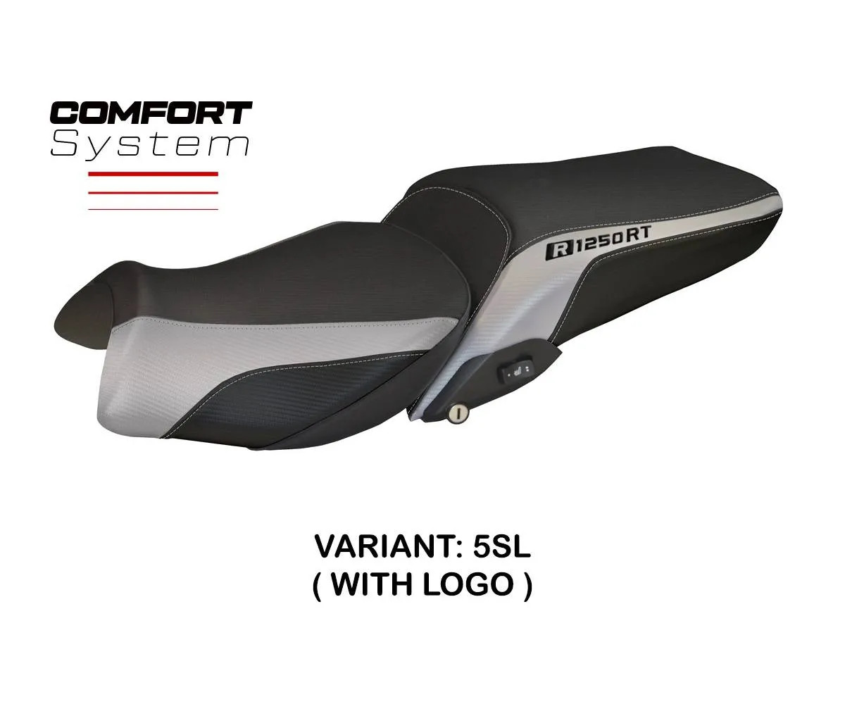 Seat cover Alghero 1 Comfort Silver + logo Tpz comp BMW R 1250 RT 2019 2026