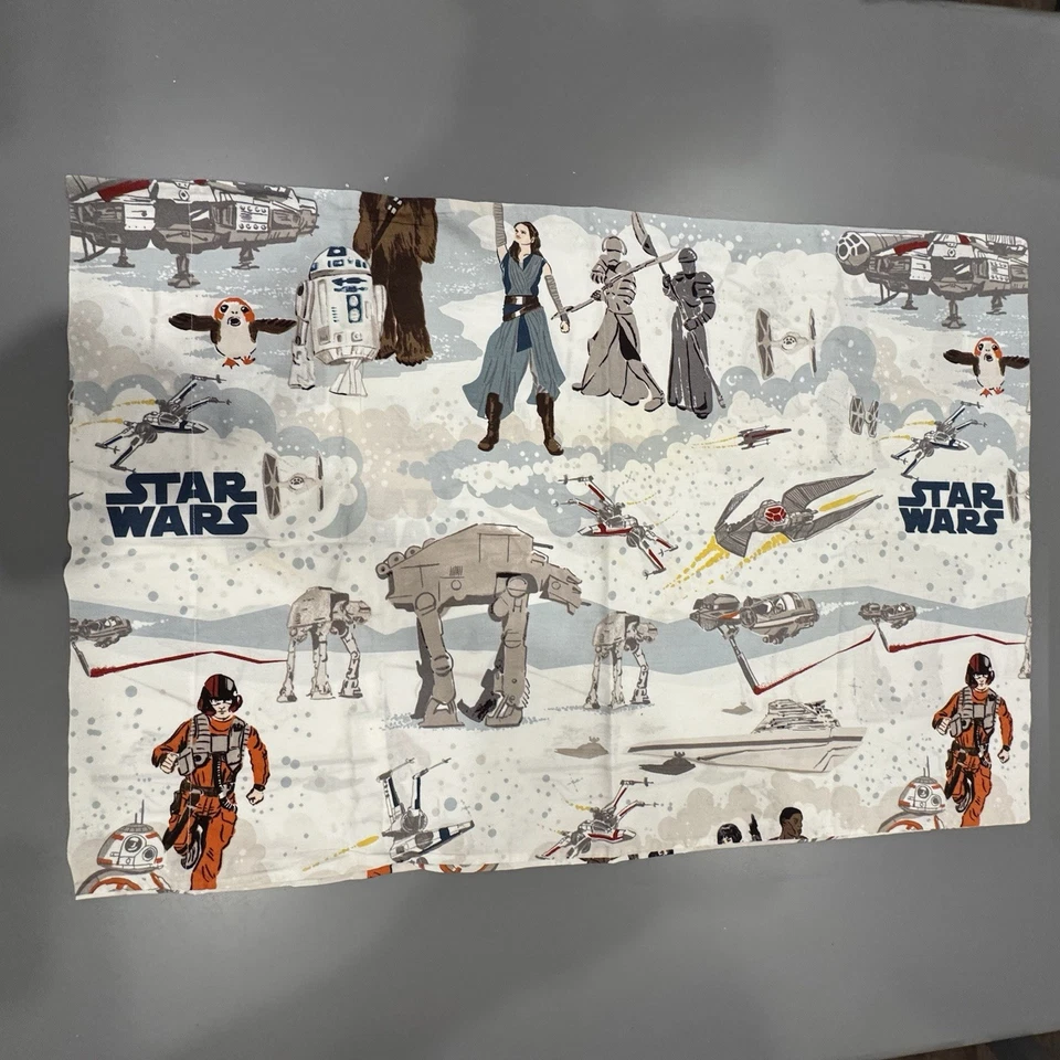 Funda de almohada Pottery Barn Kids PBK Star Wars falsa tamaño estándar excelente Foto 2 de 4