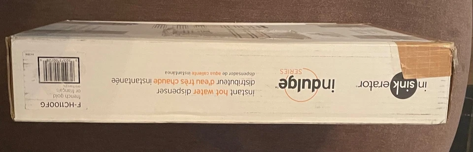 CONTEMPORARY INSTANT HOT AND COLD WATER DISPENSER FAUCET FRENCH GOLD F-HC1100FG  - Image 4 of 4