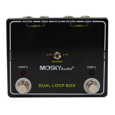 DUAL Loop Switcher Pedal f??r Gitarreneffekte einfache Steuerung und Bedienung