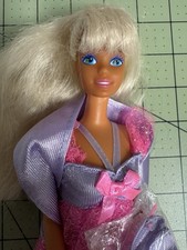 1990 Hawaiian Fun Barbie 5940 Wearing 1996 Evening Excitement Dress 68654