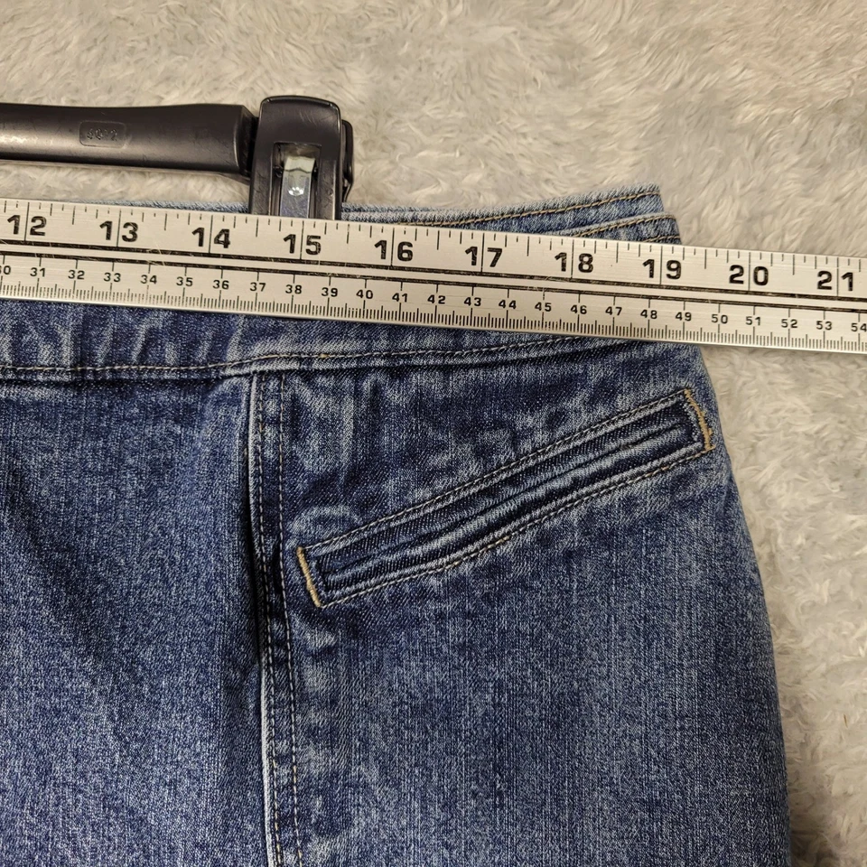 Saia jeans feminina AE Sport & Co 18 azul denim longa midi maxi - Imagem 2 de 4