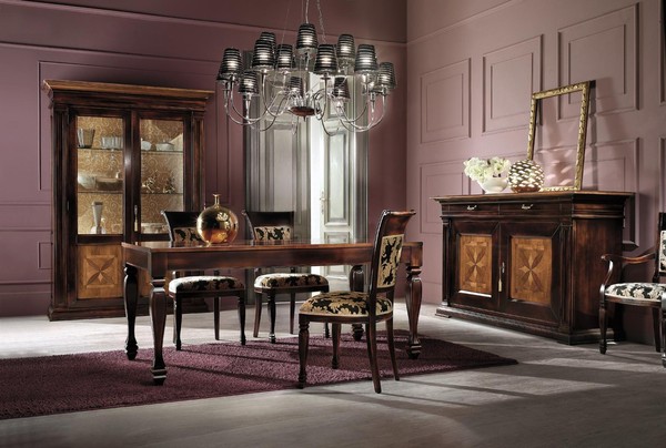 Esszimmer Set Garnitur Kommode StüHle 4X Vitrine Gruppe Essgarnitur Tisch 7Tlg.-image