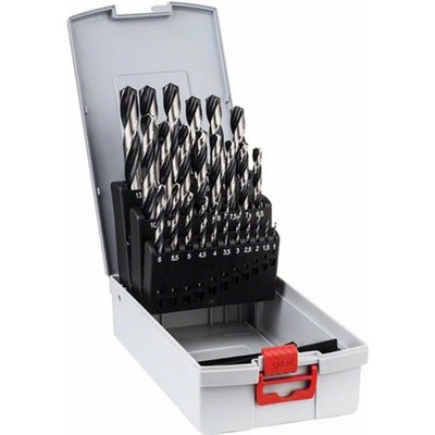 Bosch Accessories 2608577352 Metall-Spiralbohrer-Set 25teilig 1 mm, 1.5 mm, 2