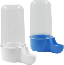 2 Pcs Bird Feeder Plastic Parrot Drinker Water Feeder Bird Food Dispenser