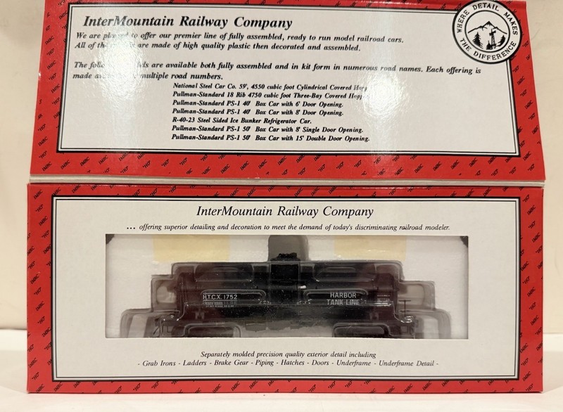 InterMountain HO Harbor Tank Line Tank Car. New. SEE DESCRIPTION/PHOTOS