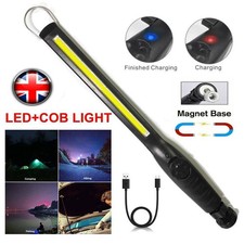 1x Portable COB LED Work Light Car Garage Mechanic USB Rechargeable Torch Lamp