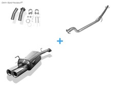 Fox Edelstahl Racing-Komplettanlage ab Kat Opel Astra G Caravan 2x80mm rund