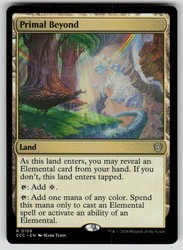 Primal Beyond 159 Commander: Lorwyn Eclipsed Rare Land
