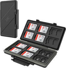 36 Slots Memory Card Case Holder Water-Resistant Keeper Wallet for 12 SD SDHC SD