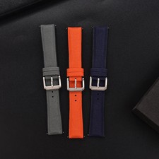 Nylon Sailcloth Rubber Strap for Universal 19 20 21 22mm Quick Release Watchband