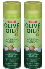 Ors Olive Oil Sheen Nourishing Spray With Coconut Oil 11.7 Ounce 346ml 2 Pack