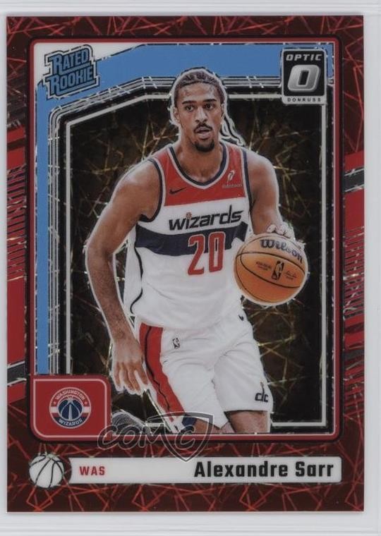 2024 Donruss Optic Rated Rookie Red Velocity Prizm /299 Alexandre Sarr #276 ku9