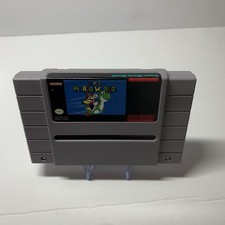 Super Mario World (Super Nintendo SNES, 1991) AUTHENTIC CARTRIDGE TESTED 