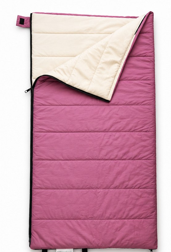 Organic Cotton Kids Sleeping Bag Pink