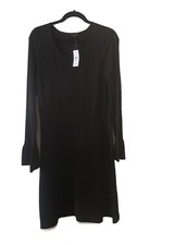 Ann Taylor Sweater Dress Womens Medium Black
