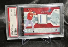PSA 8 2002 SPx SuperStar Swatch Silver Anaheim Angels Baseball #161 Darin Erstad